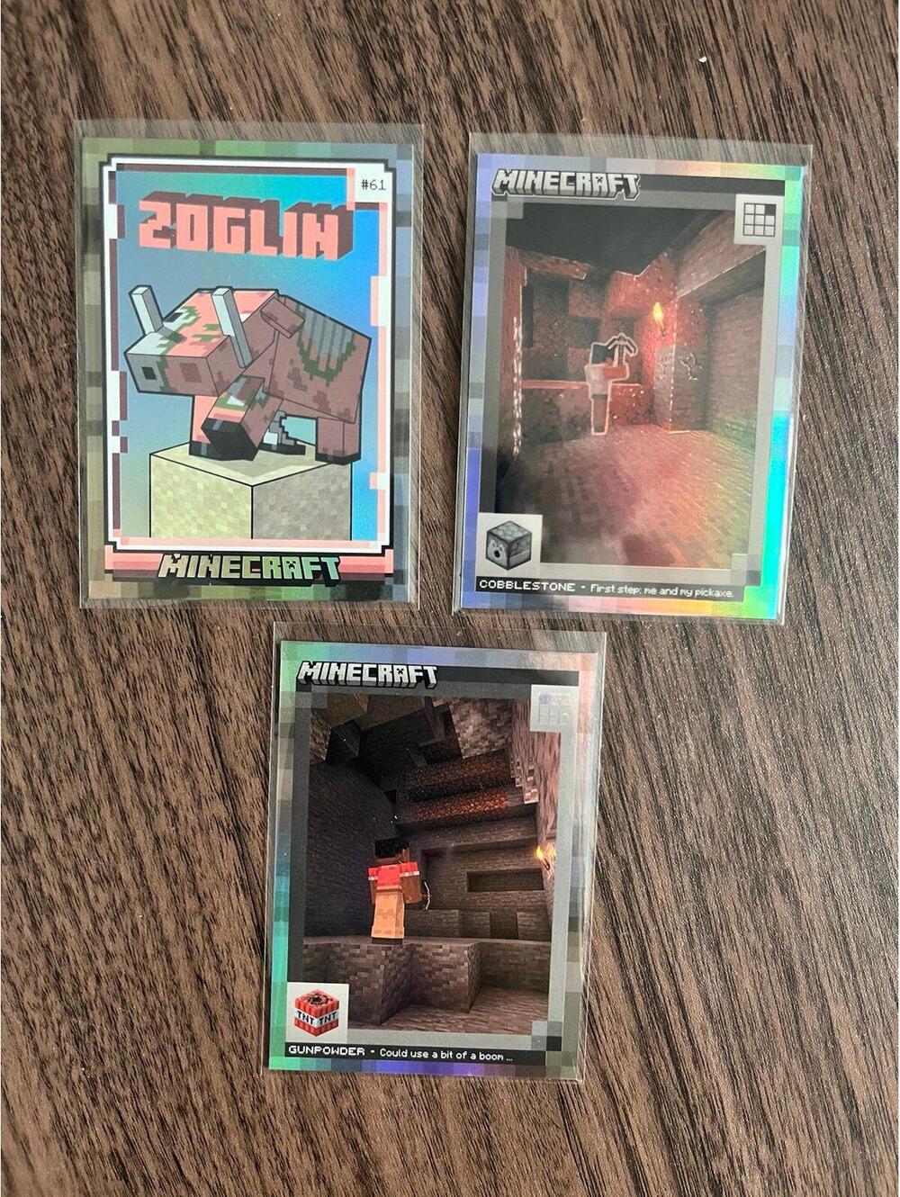 Minecraft panini Numbered Lot - 3 cards one /149 - Two /475